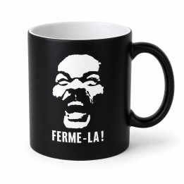 Mug noir Ferme-la !