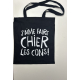 Sac shopping "J'aime faire chier les cons !"