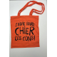 Sac shopping "J'aime faire chier les cons !"