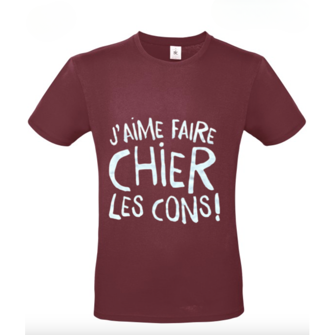 teeshirt j'aime faire chier les cons