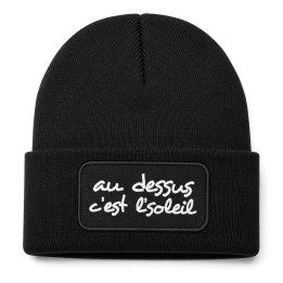 Bonnet "Au dessus c'est l'soleil"