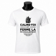 T-Shirt "Calme-toi et ferme la physiquement"