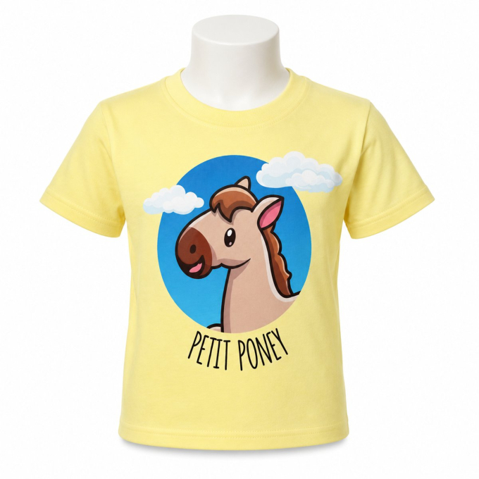 TEE SHIRT ENFANT "PETIT PONEY"